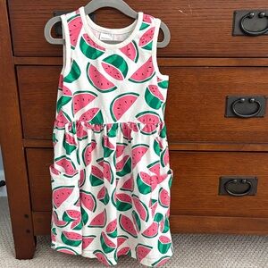 Watermelon Print Kids Dress by Hanna Andersson - size 6-7